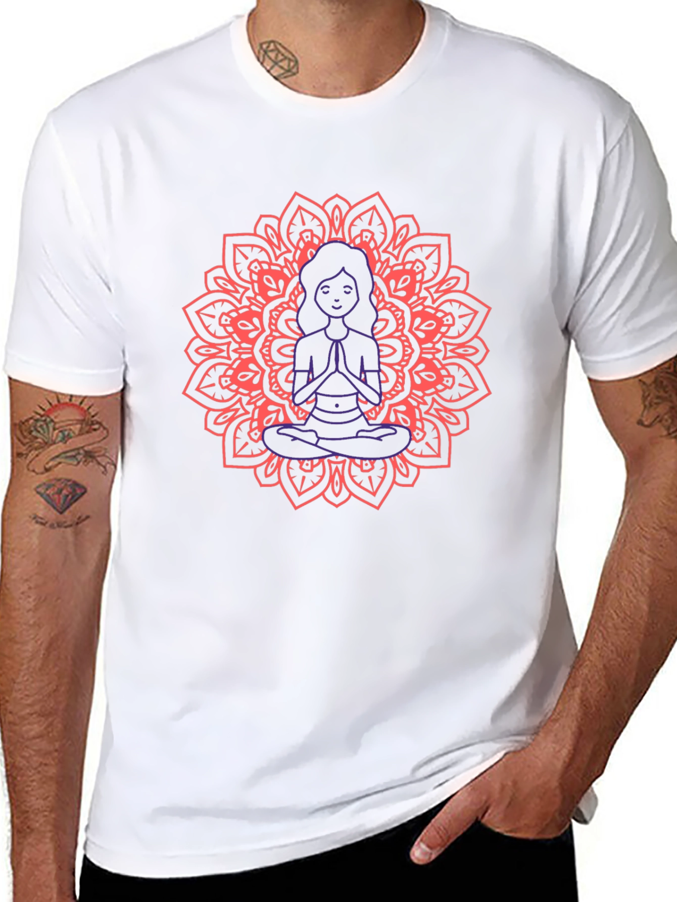 Meditating Mandala Graphic Tee