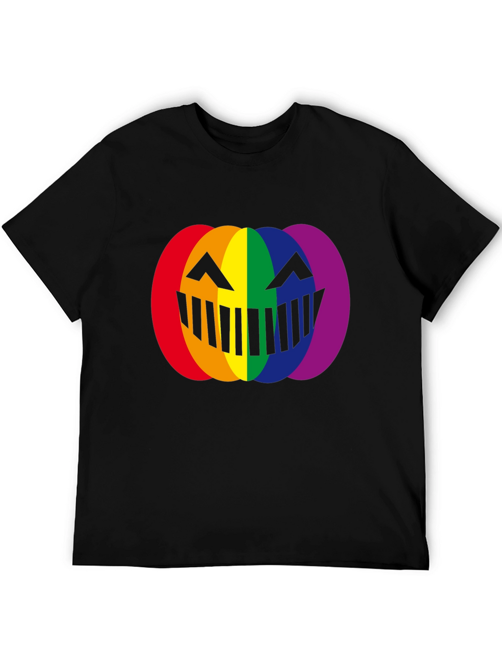 LGBTQ+ Pumpkin Halloween T-Shirt - Rainbow Pride