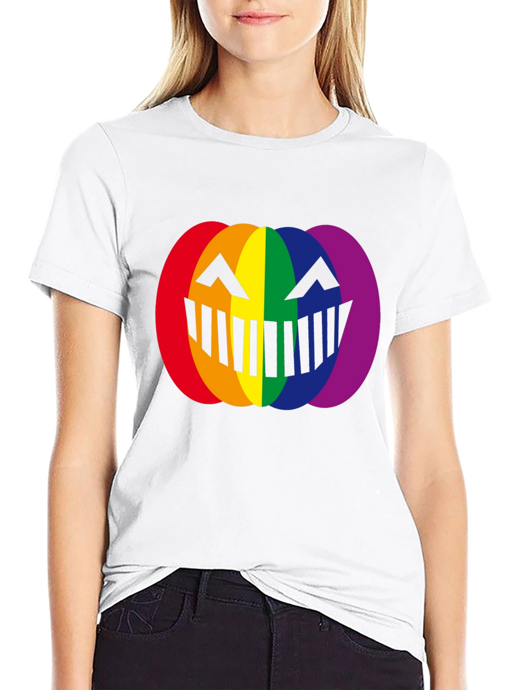 LGBTQ+ Pumpkin Halloween T-Shirt - Rainbow Pride