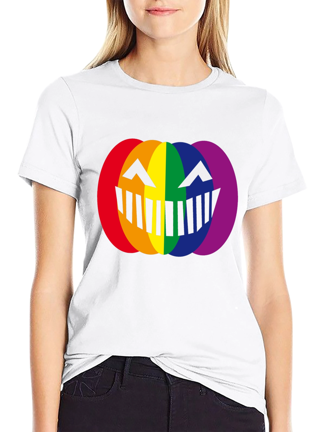 LGBTQ+ Pumpkin Halloween T-Shirt - Rainbow Pride