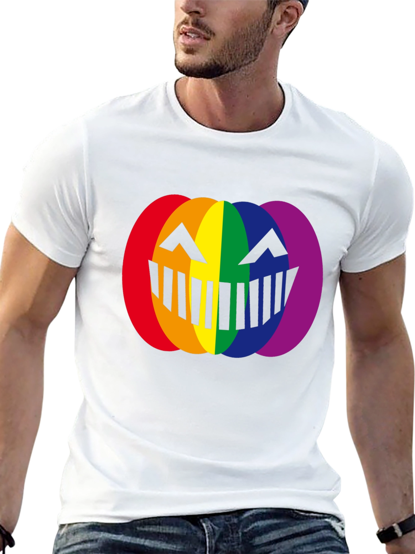 LGBTQ+ Pumpkin Halloween T-Shirt - Rainbow Pride