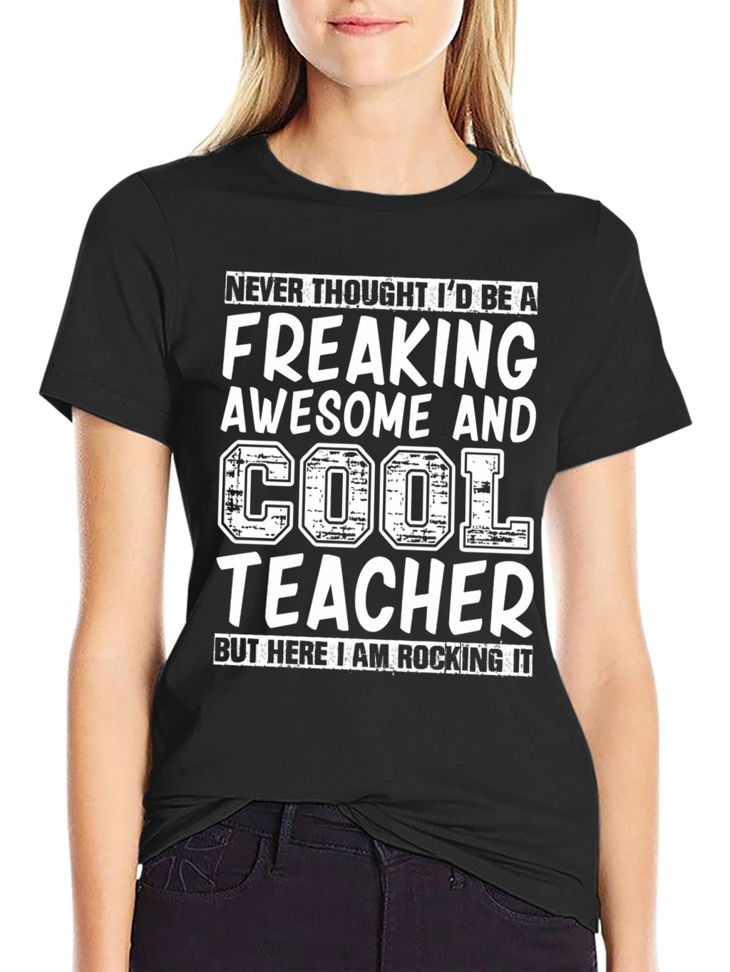 Awesome Cool Teacher Graphic Tee