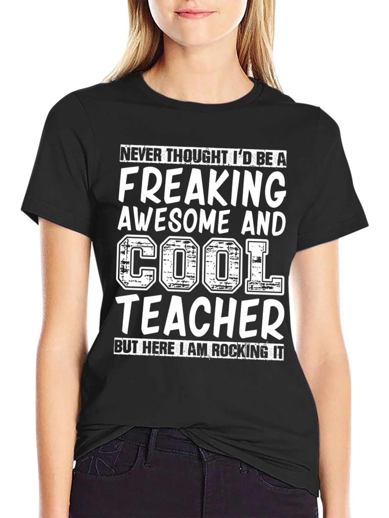Awesome Cool Teacher Graphic Tee
