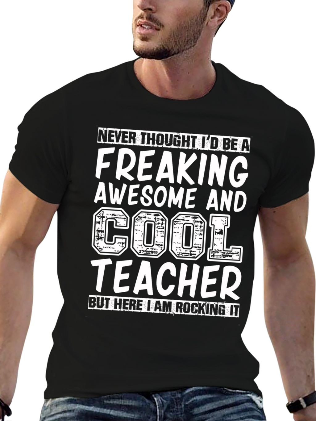 Awesome Cool Teacher Graphic Tee