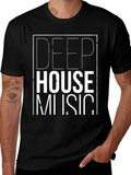 Deep House Music Graphic T-Shirt