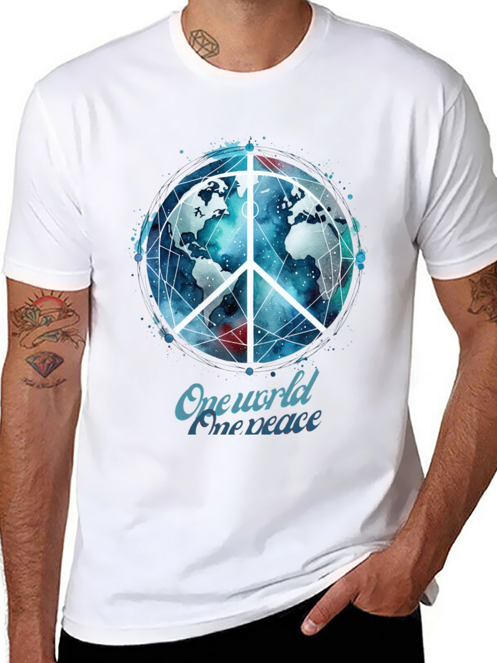 One World Peace Graphic T-Shirt