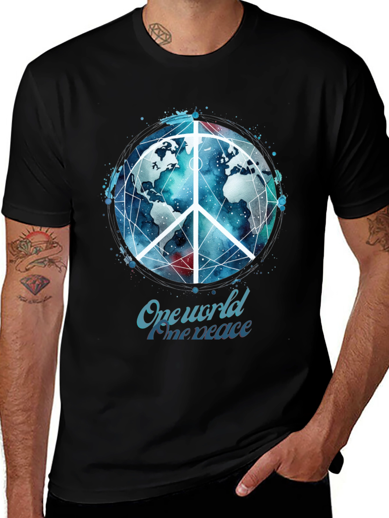 One World Peace Graphic T-Shirt
