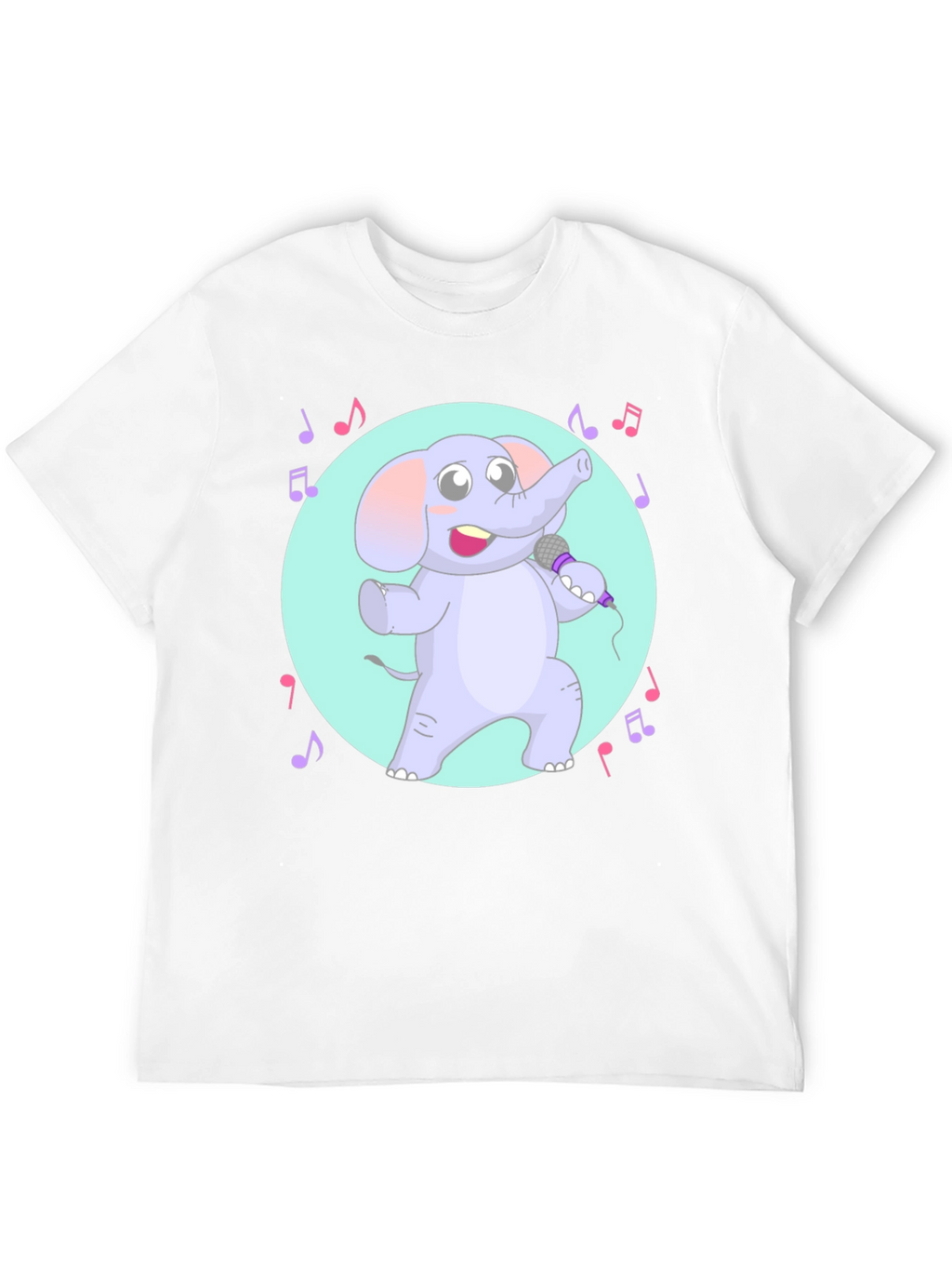 Singing Elephant Graphic Tee - Unique Design