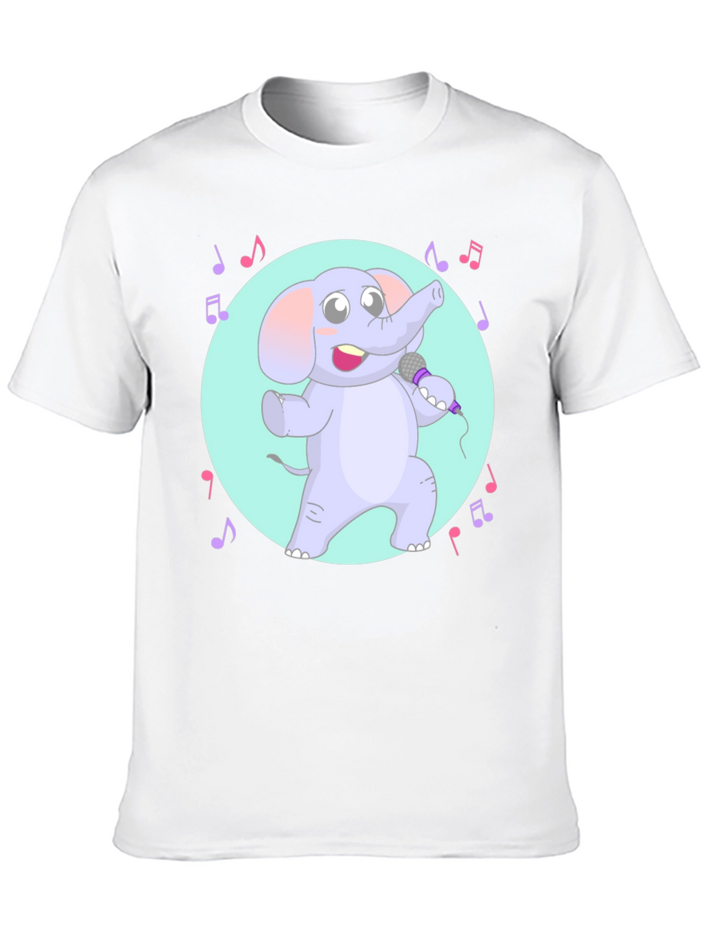 Singing Elephant Graphic Tee - Unique Design