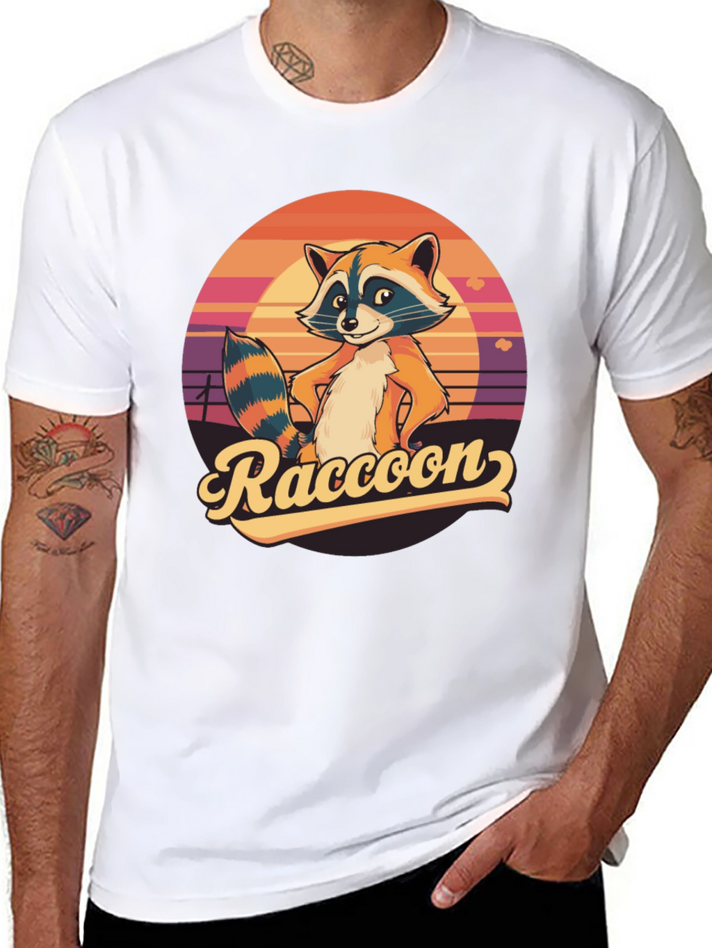Retro Raccoon Graphic Tee