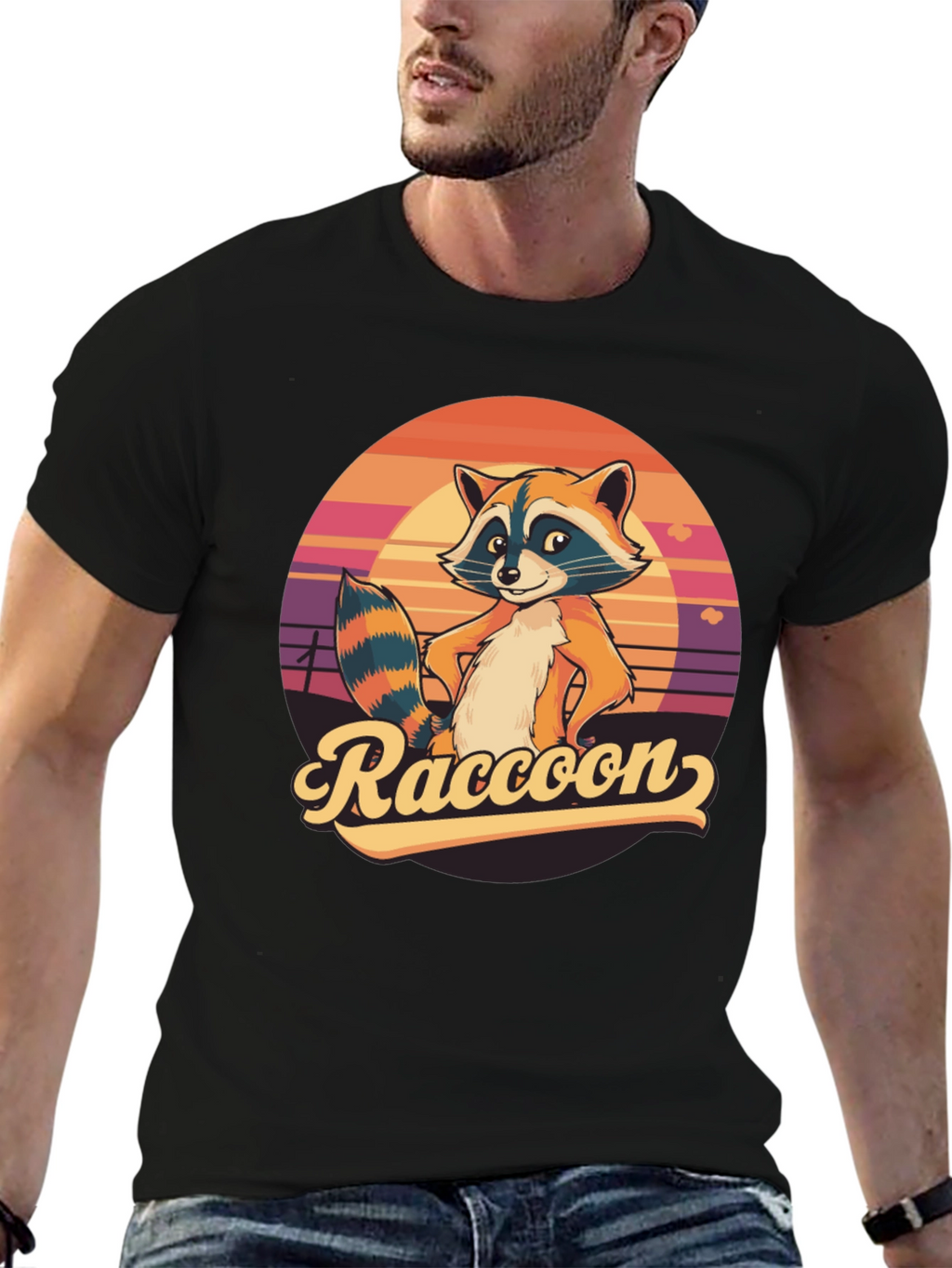 Retro Raccoon Graphic Tee