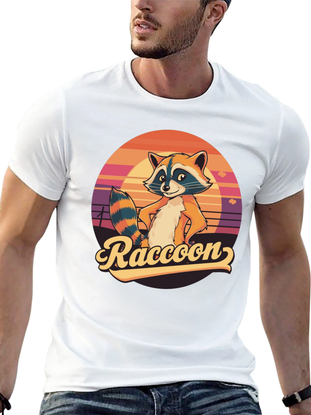Retro Raccoon Graphic Tee