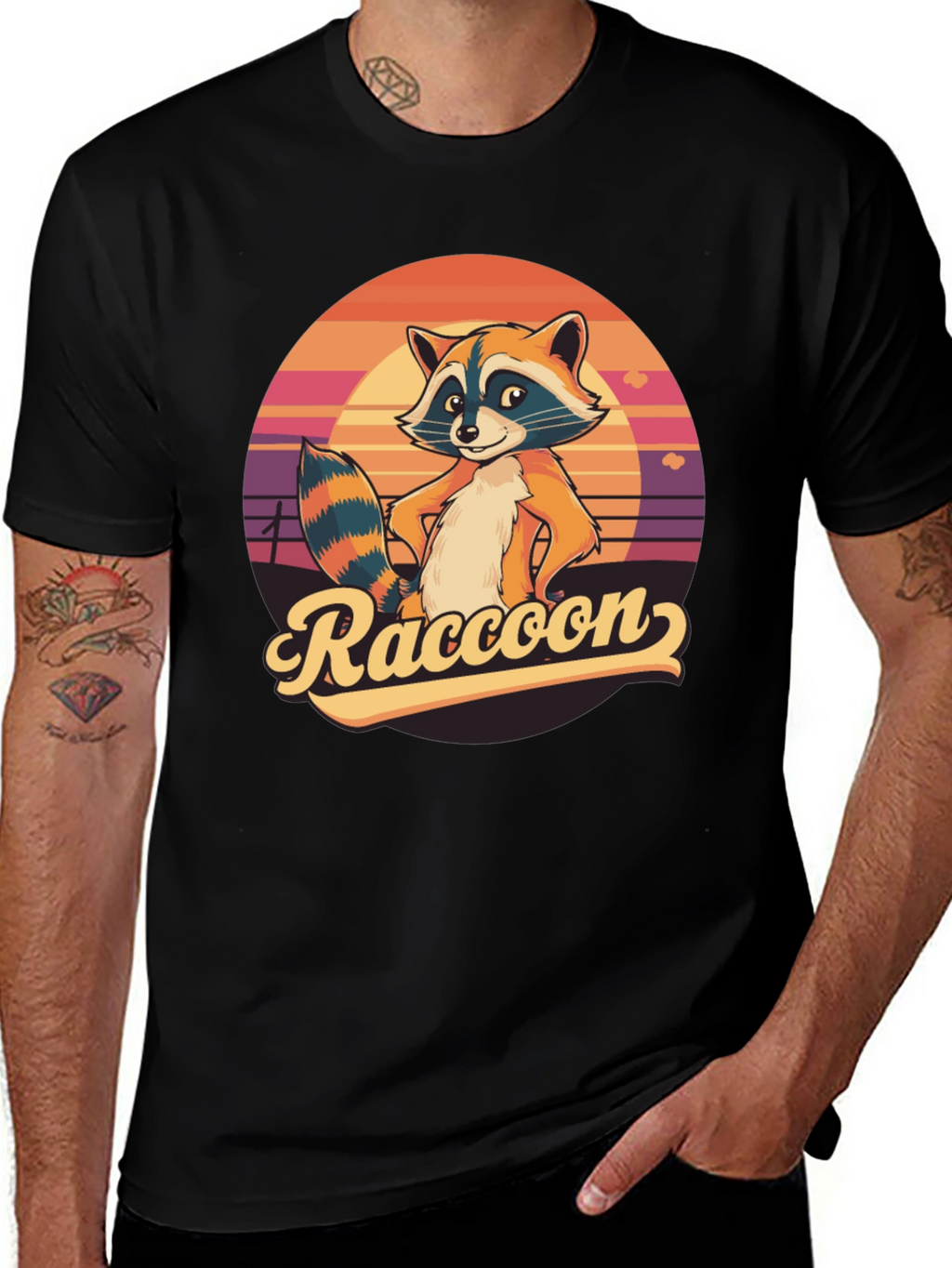 Retro Raccoon Graphic Tee