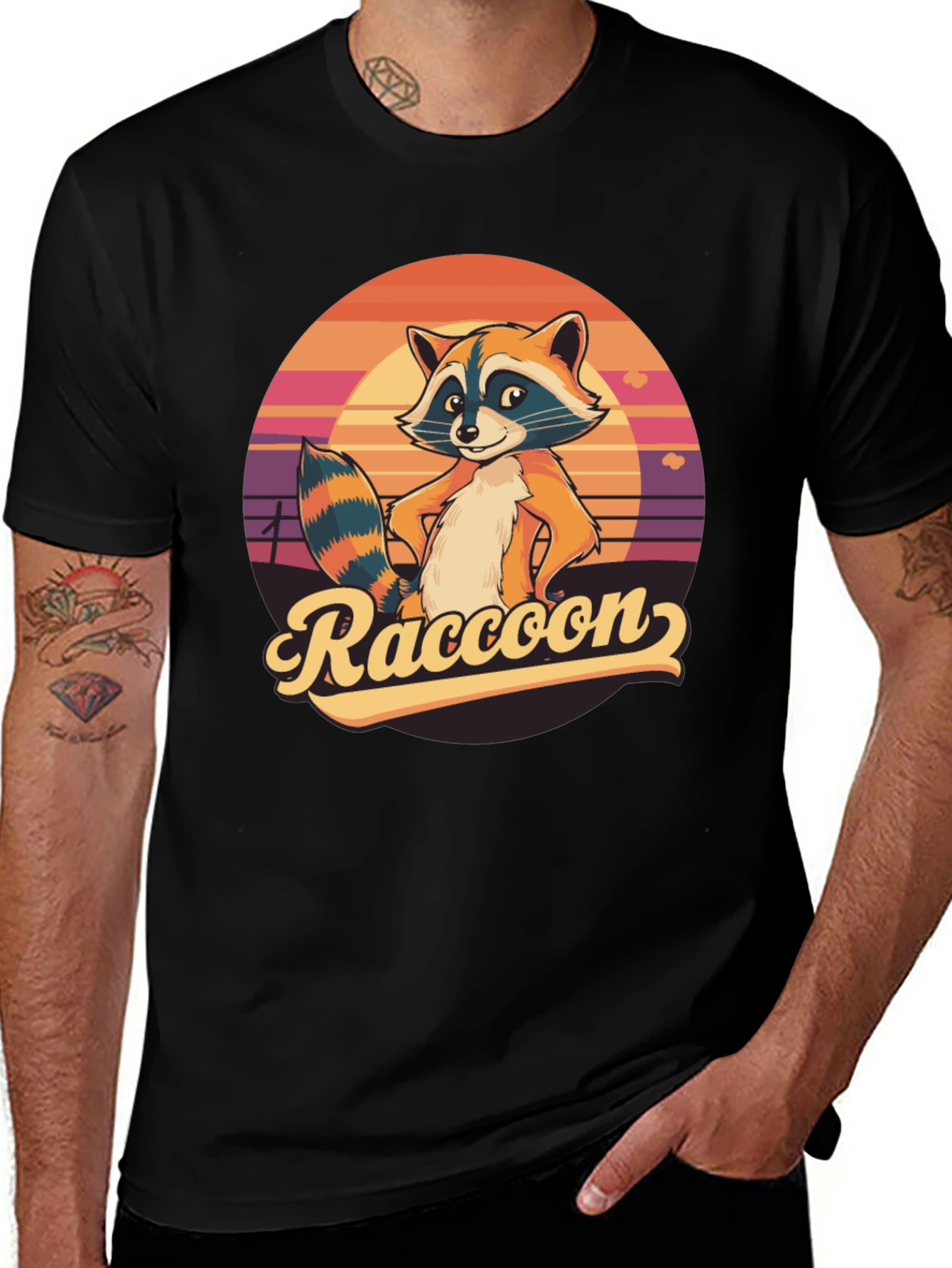 Retro Raccoon Graphic Tee