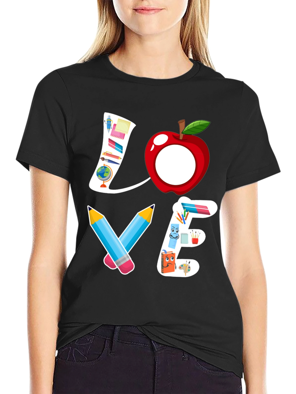 Teacher Love Graphic T-Shirt - Back to School