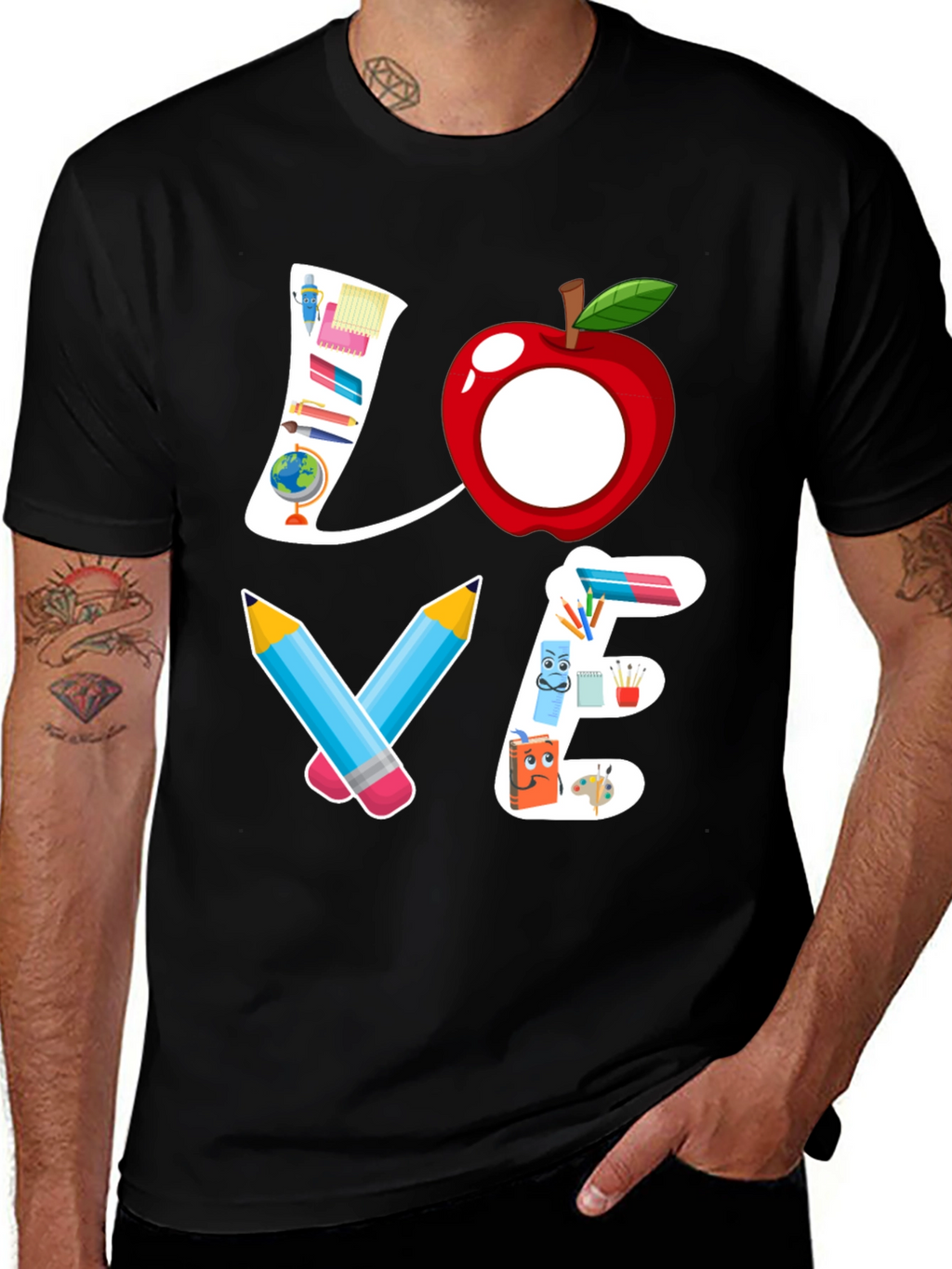 Teacher Love Graphic T-Shirt - Back to School