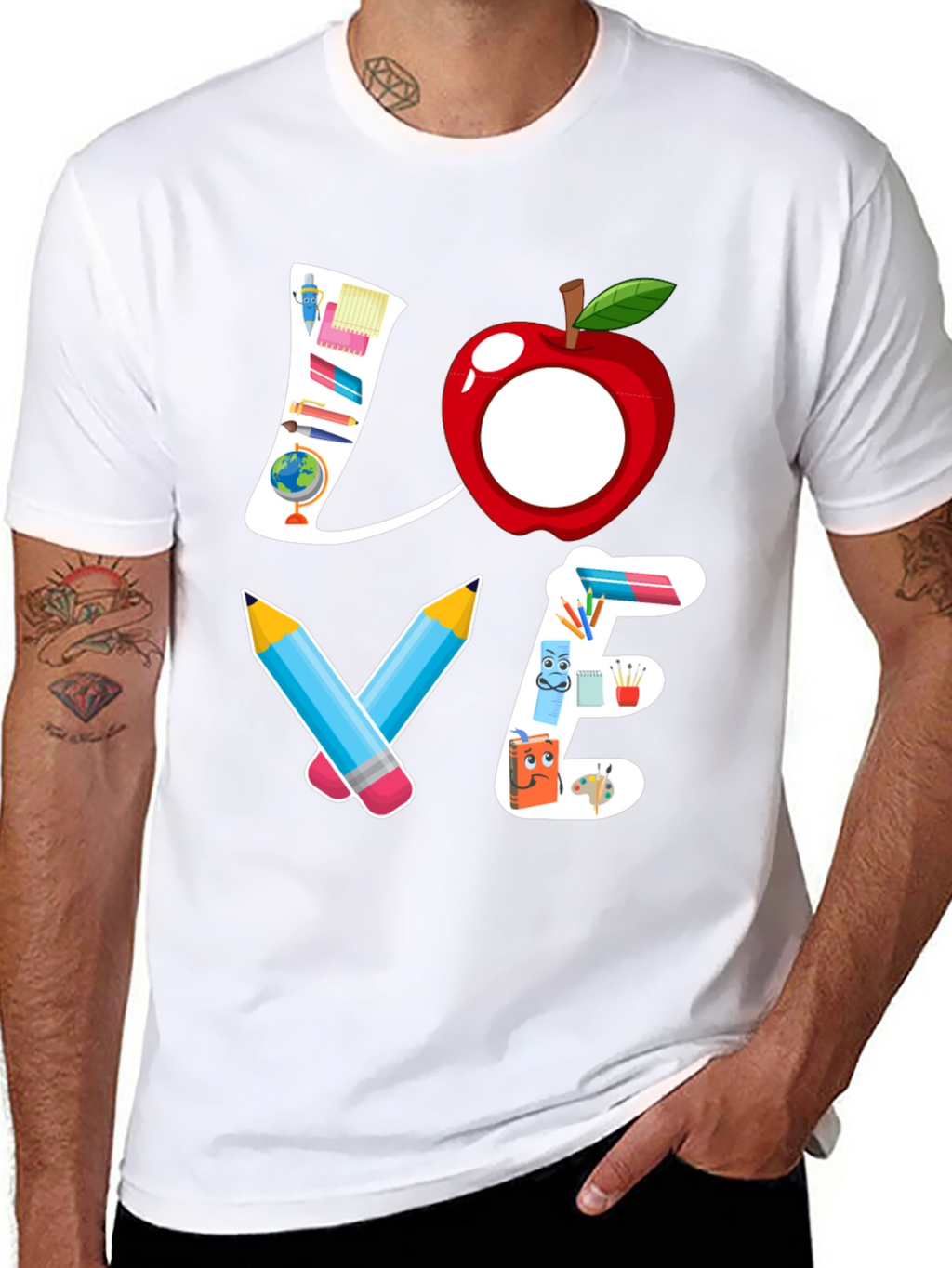 Teacher Love Graphic T-Shirt - Back to School