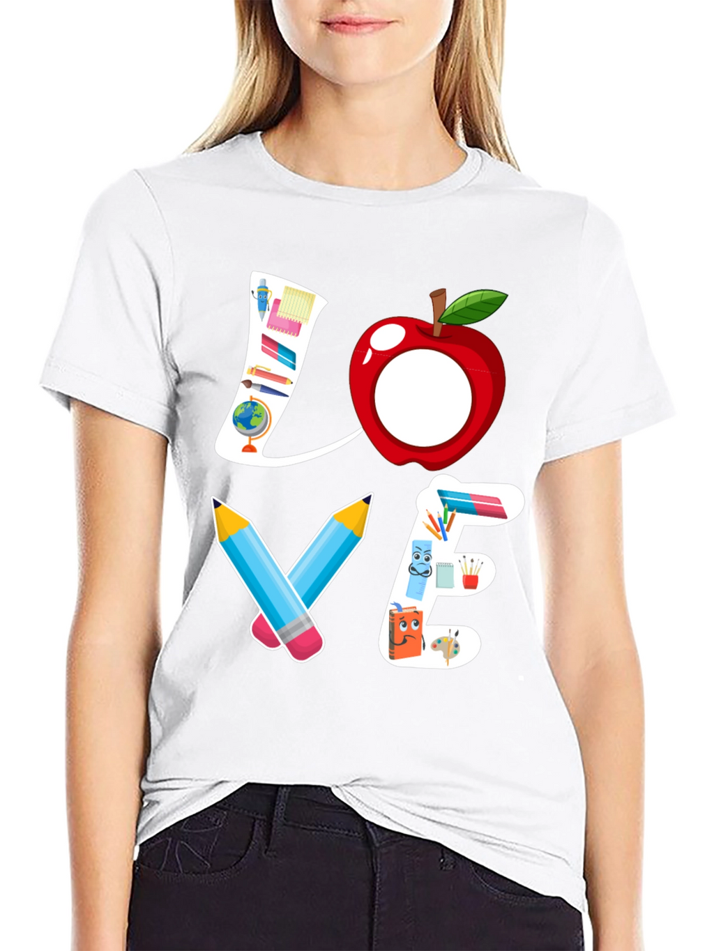Teacher Love Graphic T-Shirt - Back to School