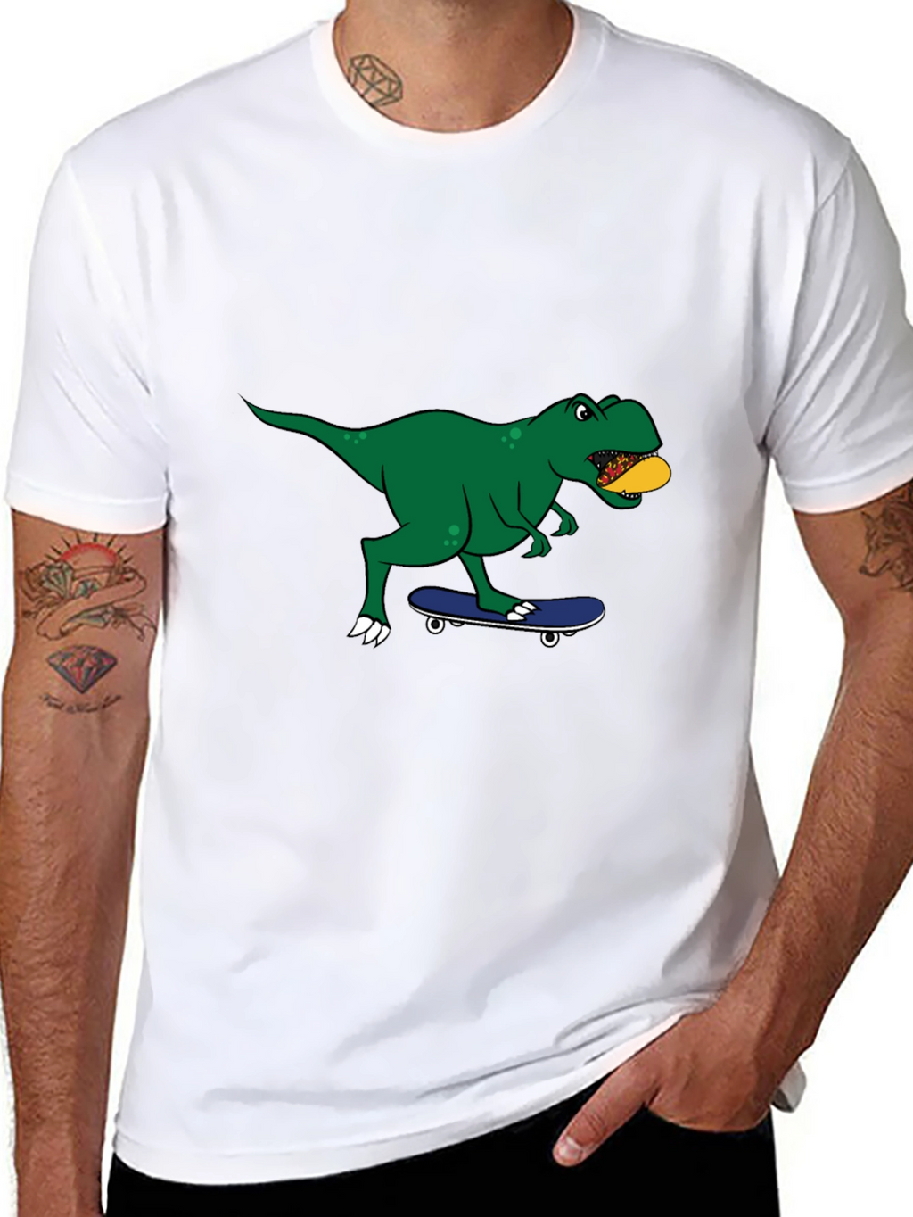 Dino Skateboard T-Shirt