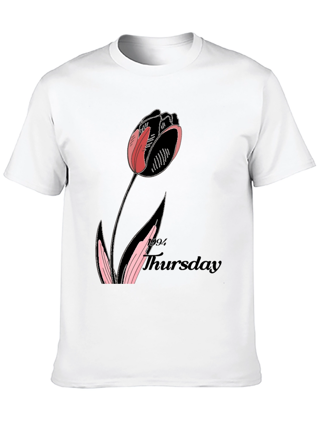 Tulip Thursday Black T-Shirt