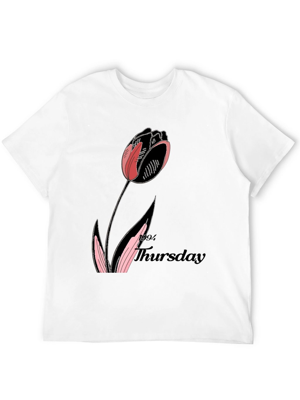 Tulip Thursday Black T-Shirt
