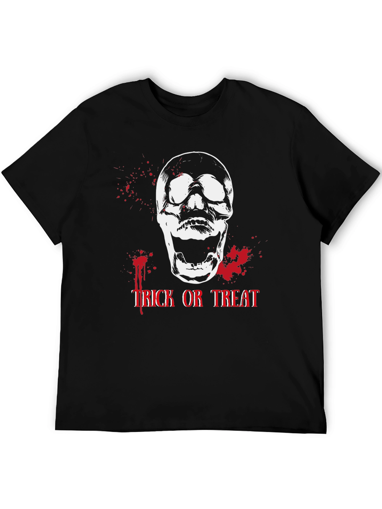 Halloween Skull Trick or Treat Graphic Tee