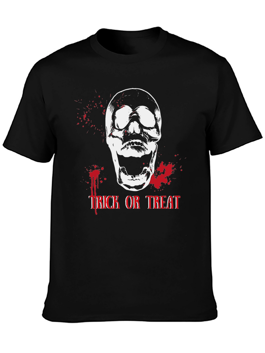 Halloween Skull Trick or Treat Graphic Tee