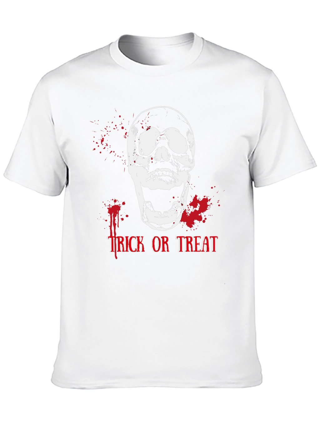 Halloween Skull Trick or Treat Graphic Tee