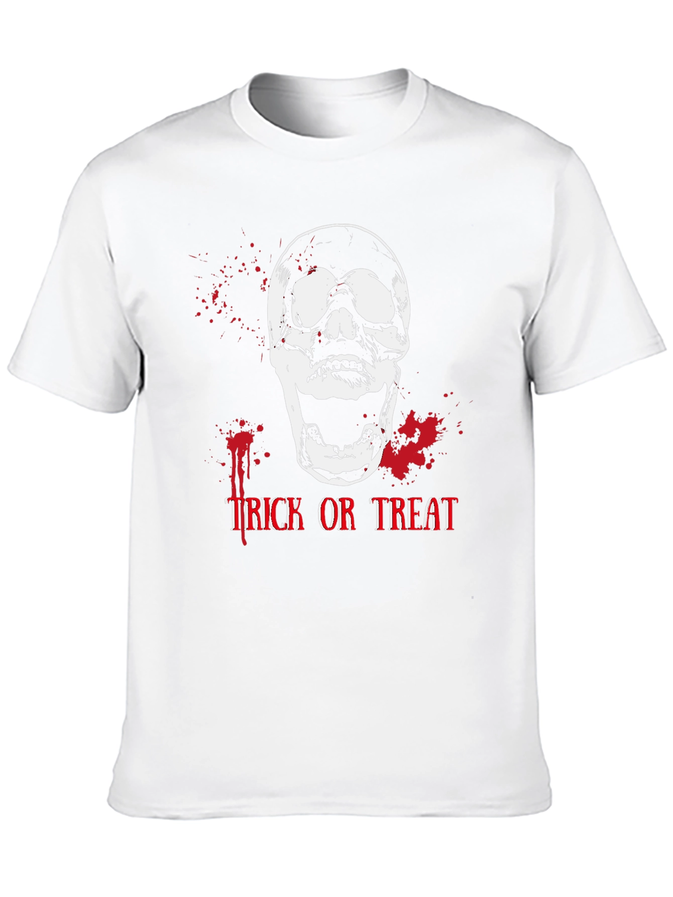 Halloween Skull Trick or Treat Graphic Tee