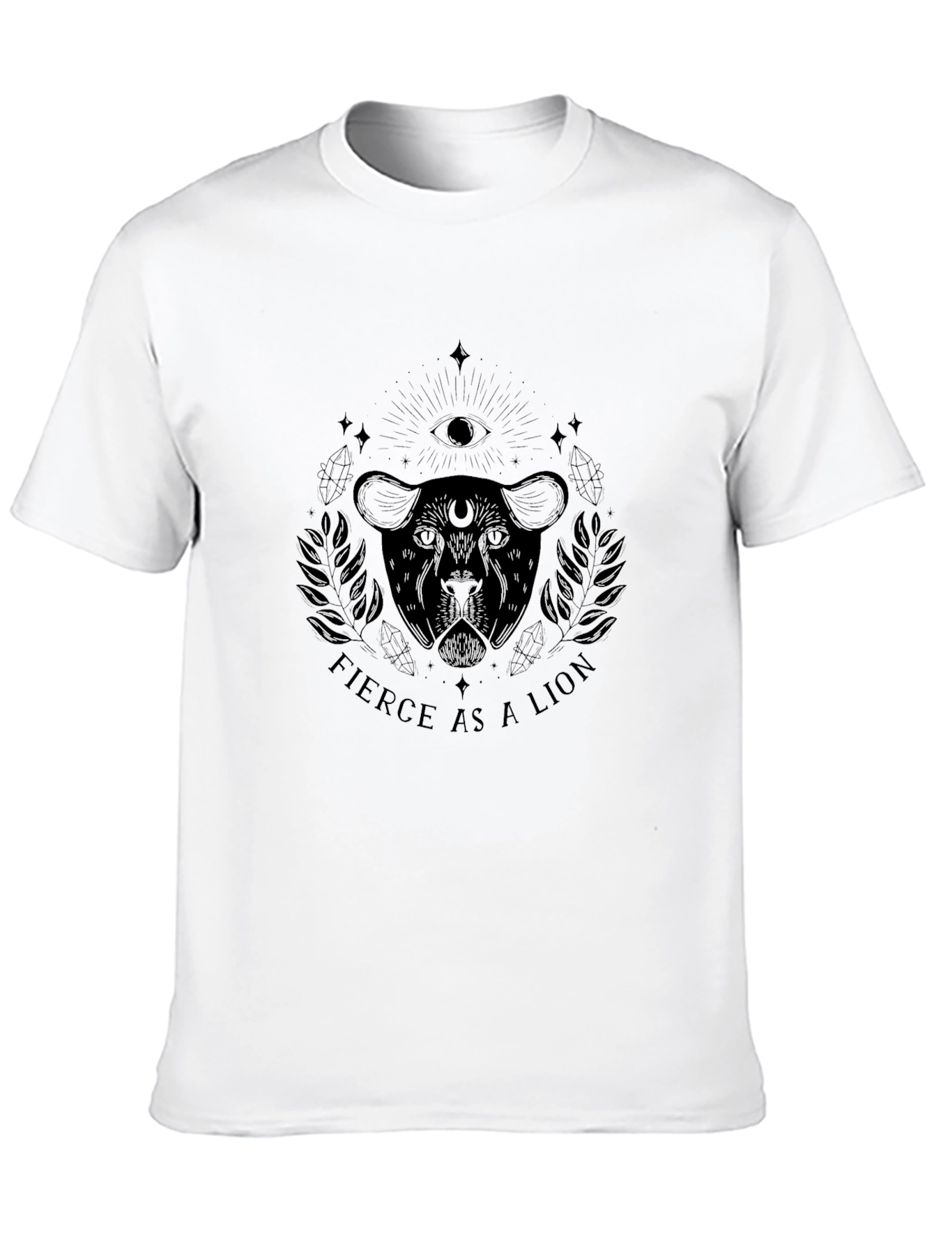 Fierce Lion Graphic Tee - Black T-Shirt
