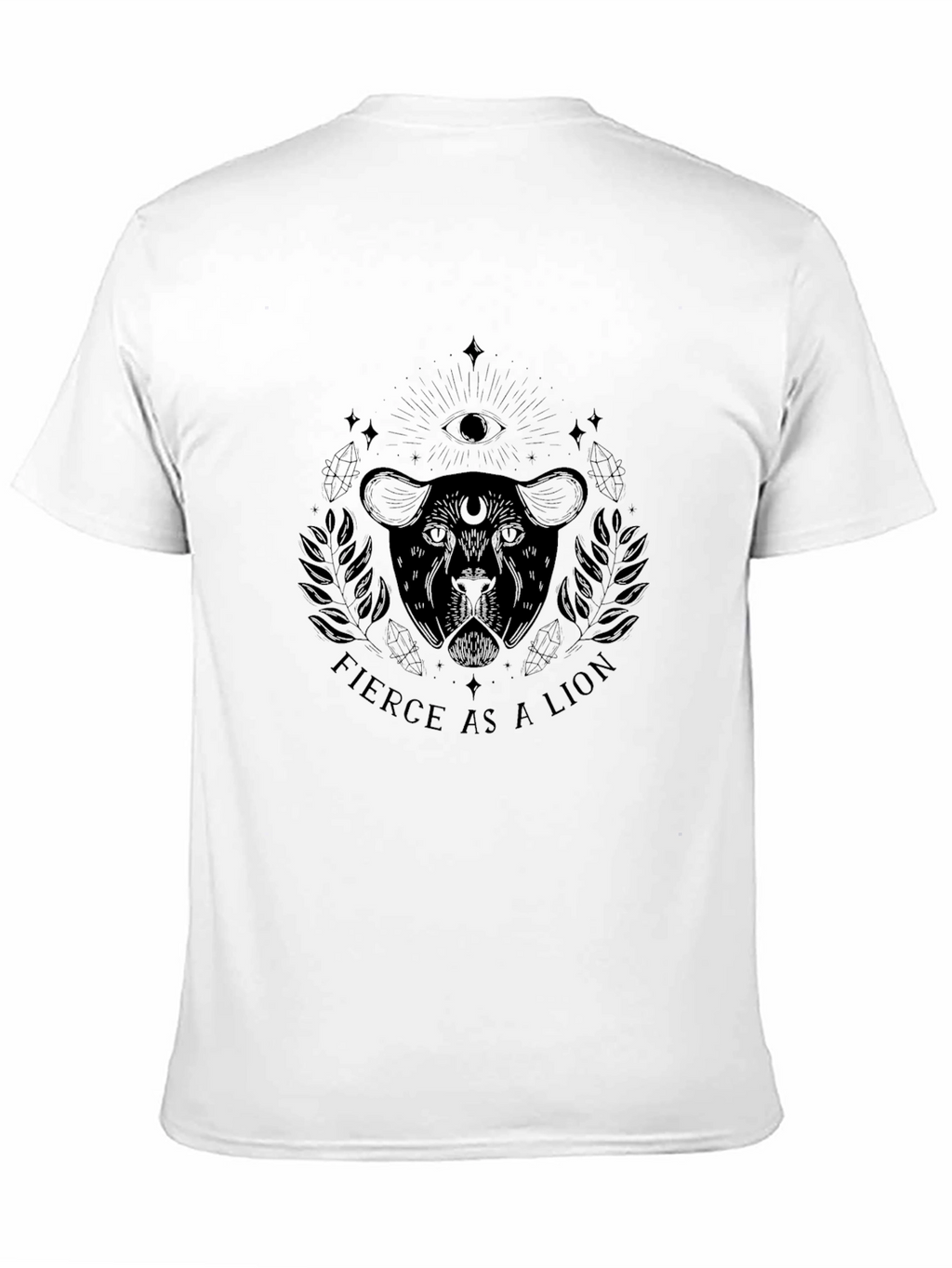 Fierce Lion Graphic Tee - Black T-Shirt