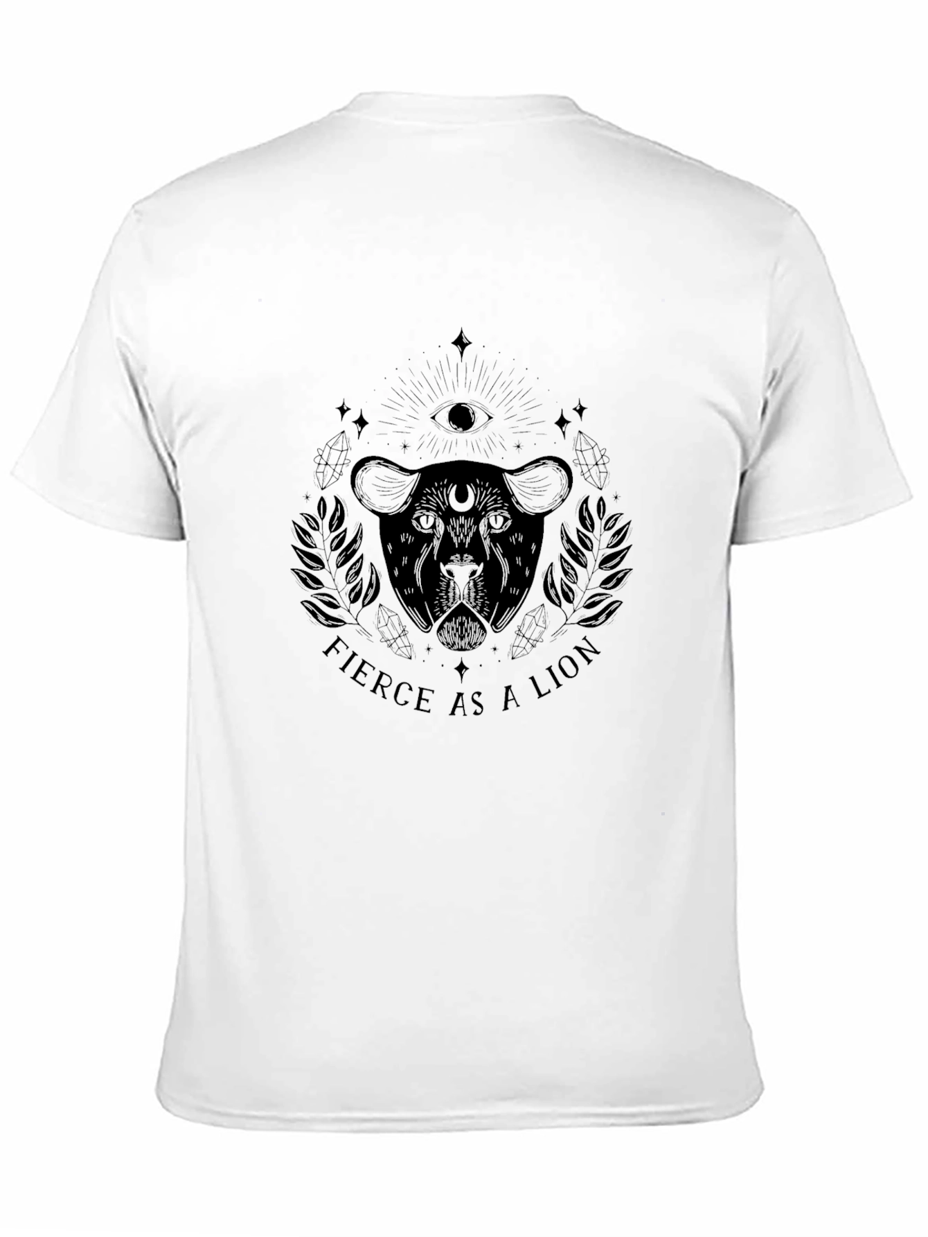 Fierce Lion Graphic Tee - Black T-Shirt