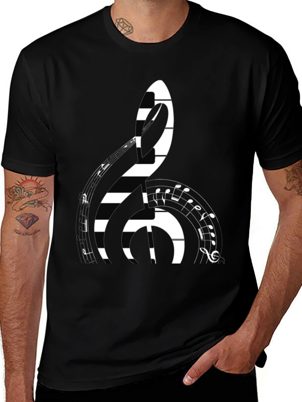 Musical Clef Graphic T-Shirt