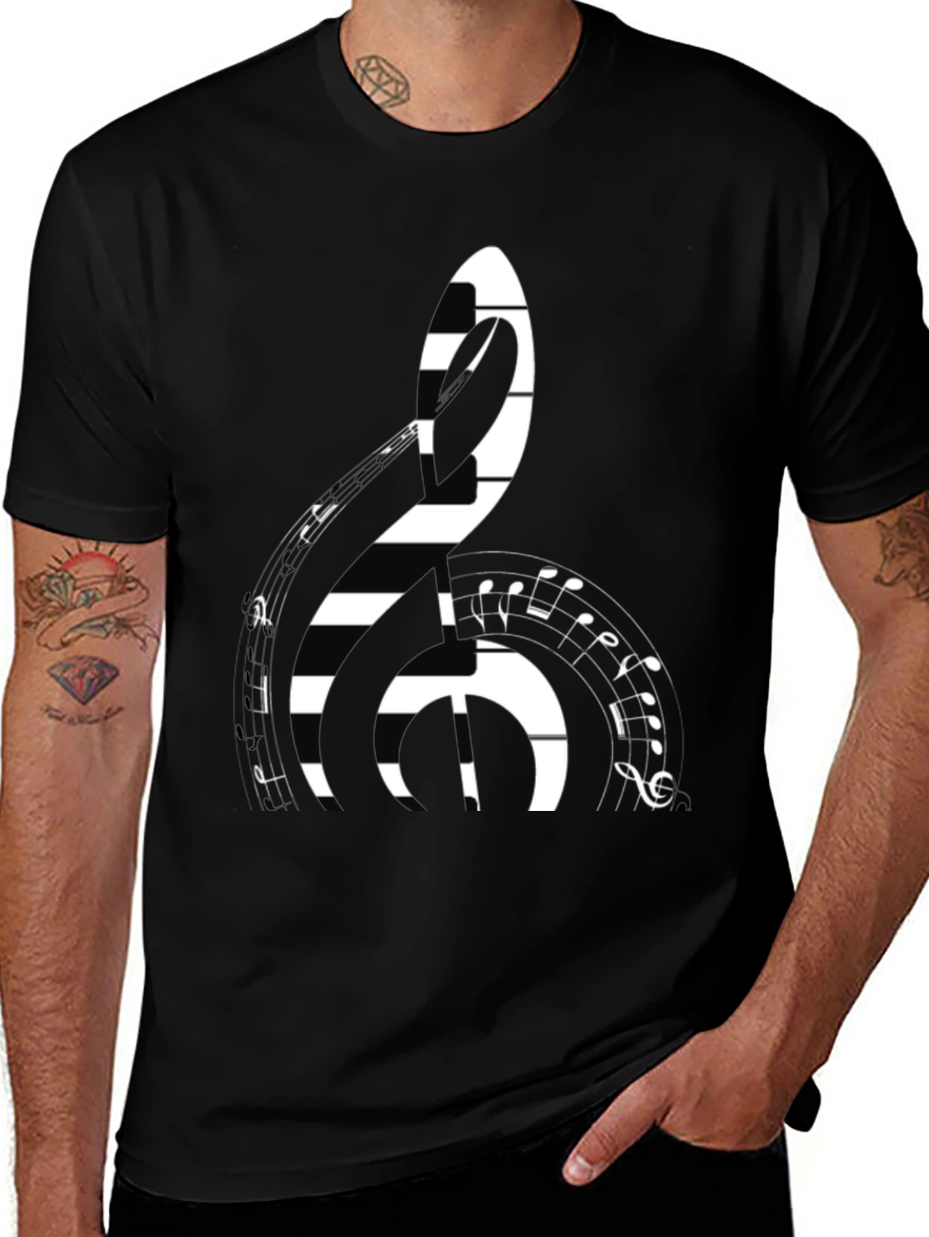 Musical Clef Graphic T-Shirt