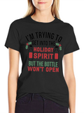 Holiday Spirit T-Shirt - Funny Christmas Tee