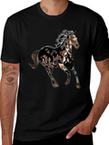 Horse Graphic Tee - Black Unisex T-Shirt