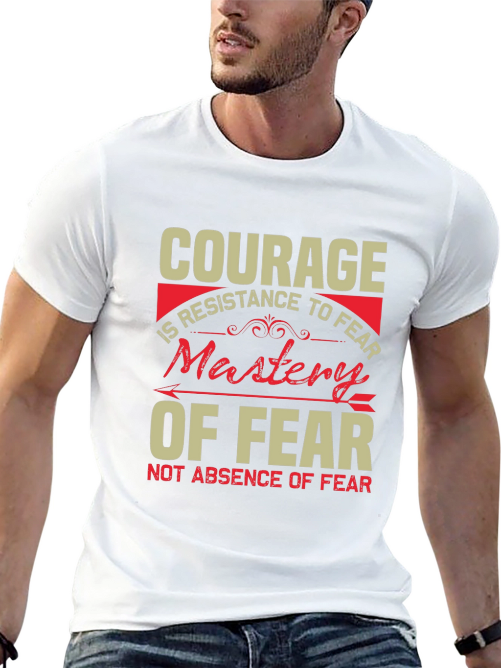 Courage Mastery of Fear Graphic T-Shirt