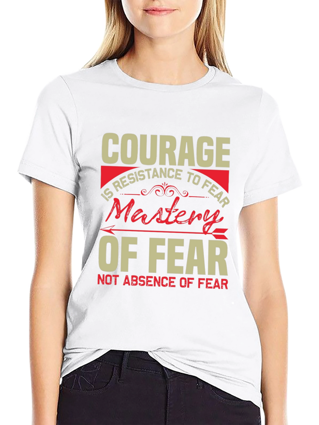 Courage Mastery of Fear Graphic T-Shirt