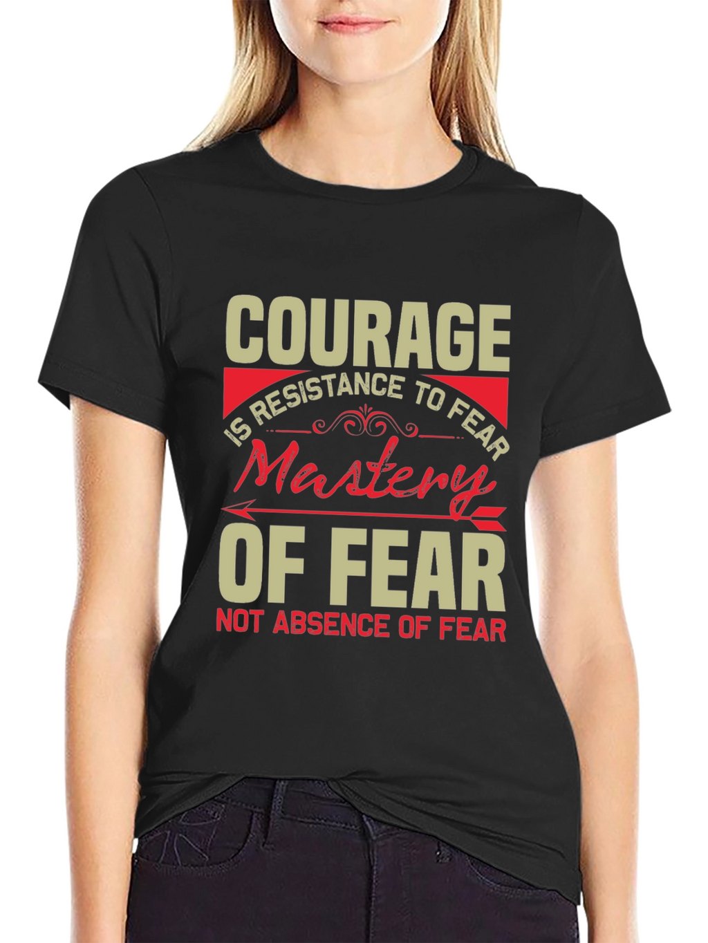 Courage Mastery of Fear Graphic T-Shirt