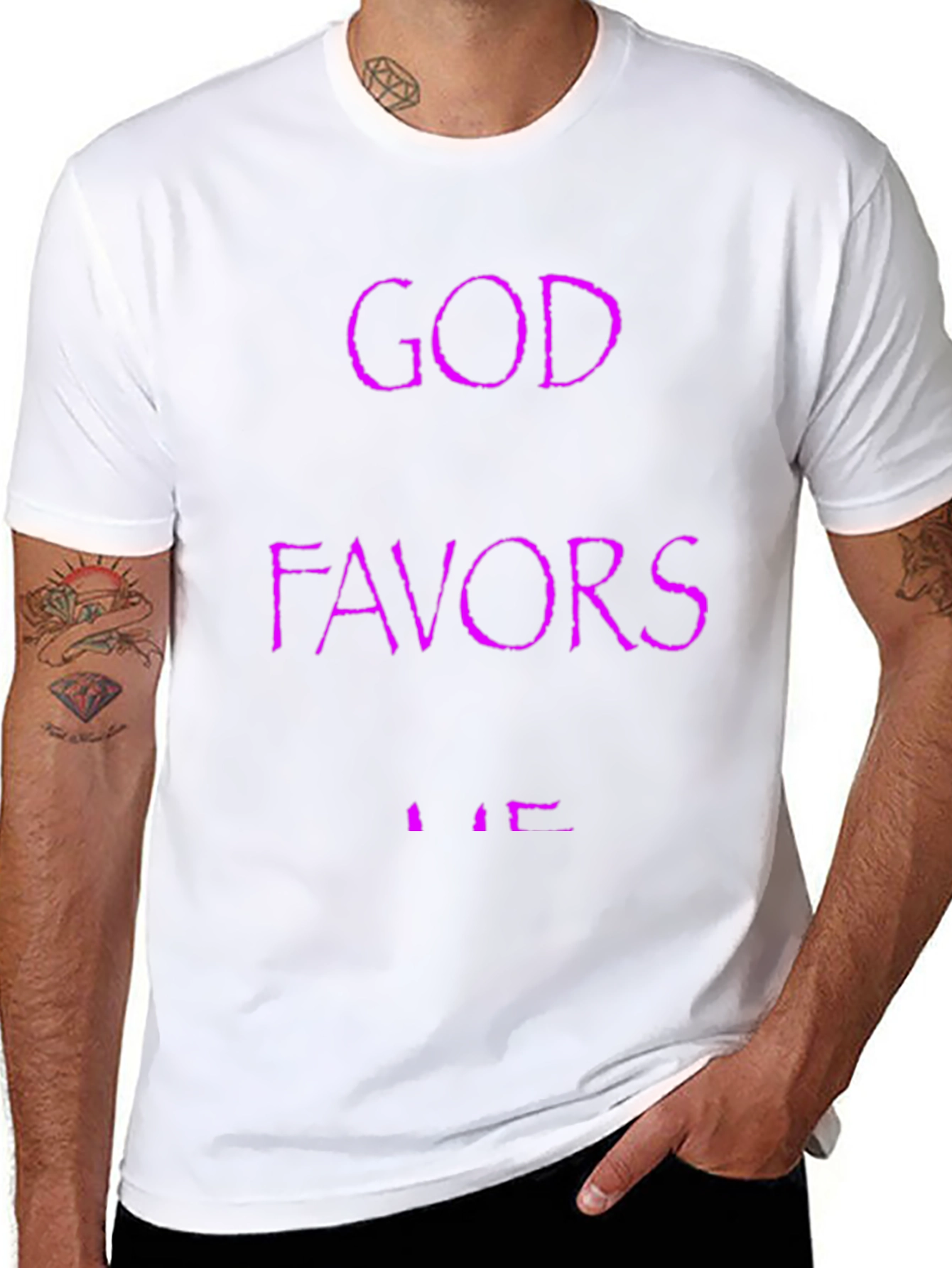 God Favors Me Graphic Tee - Black