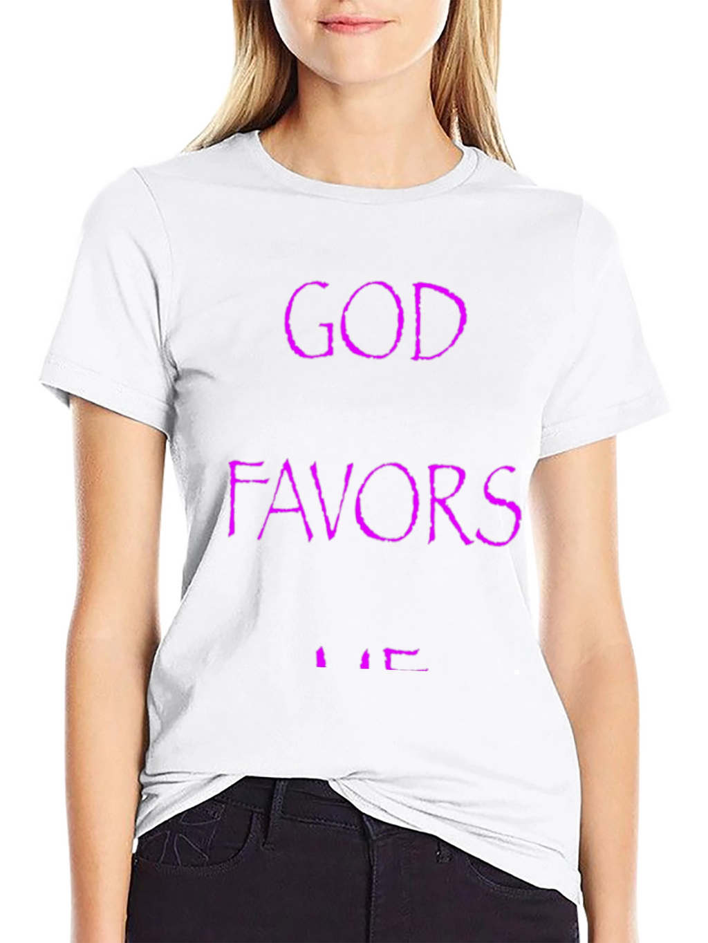 God Favors Me Graphic Tee - Black