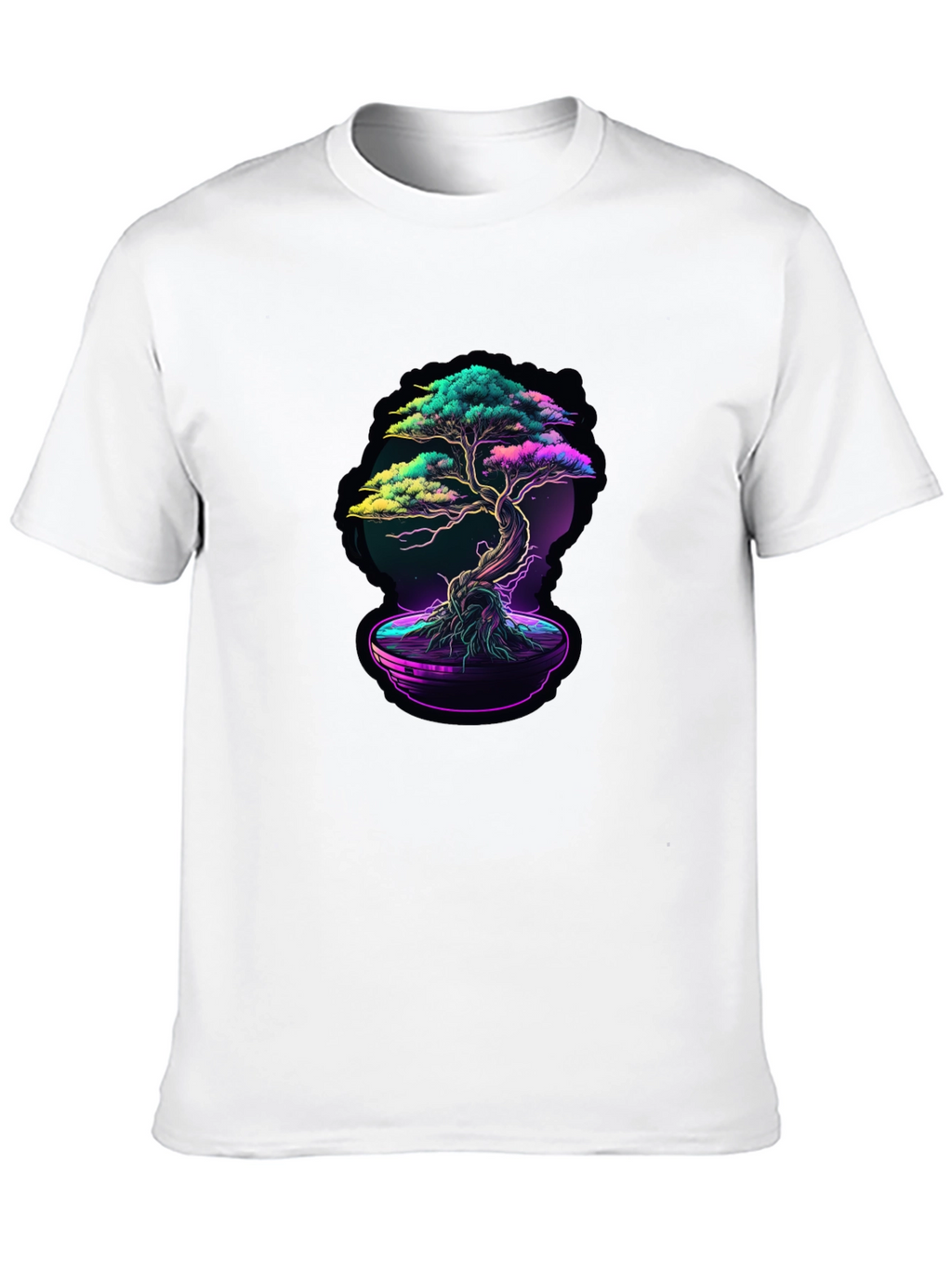 Neon Bonsai Graphic T-Shirt