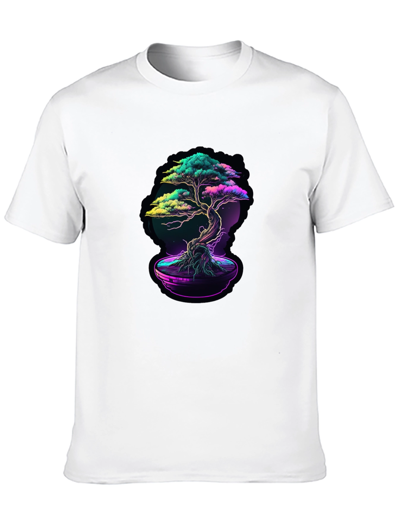 Neon Bonsai Graphic T-Shirt