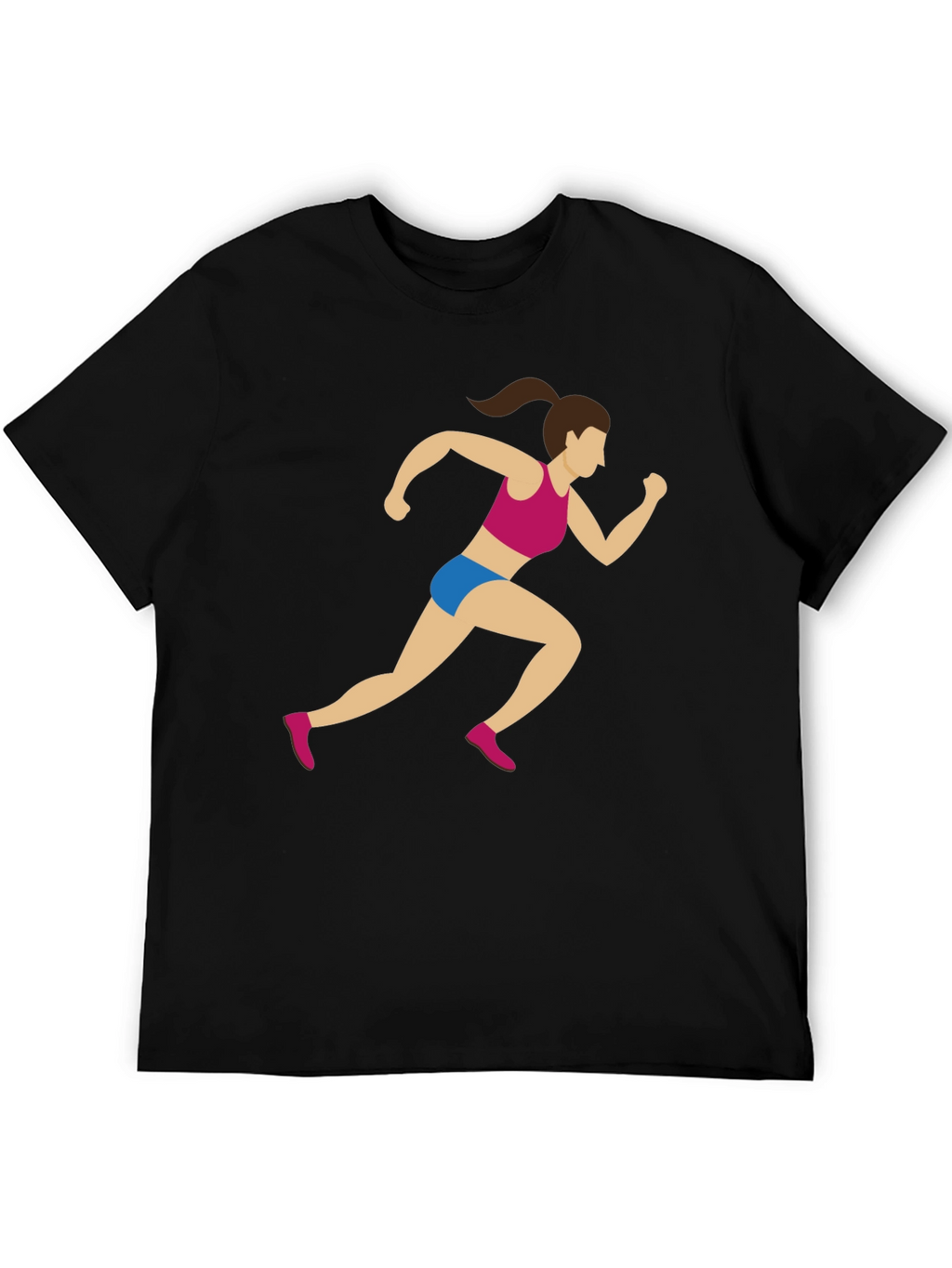 Runner Graphic Tee - Black Cotton Blend