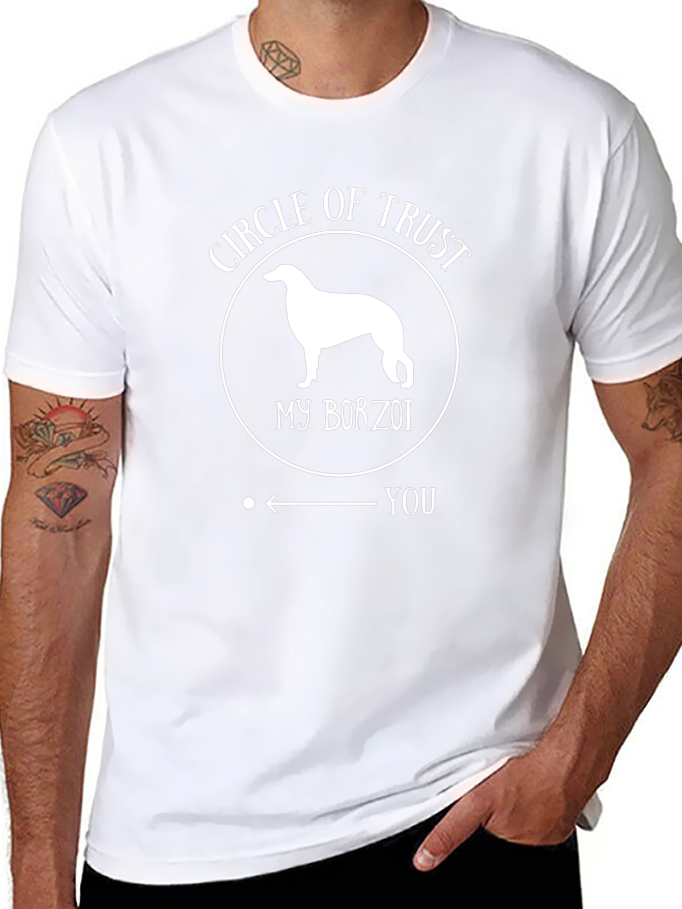 Circle of Trust Borzoi Dog T-Shirt