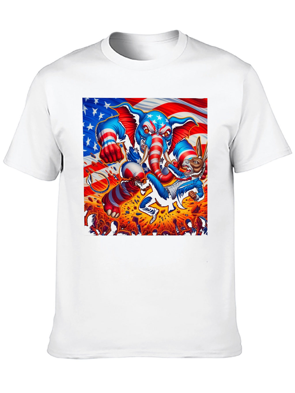 Patriotic Political Rumble Graphic T-Shirt
