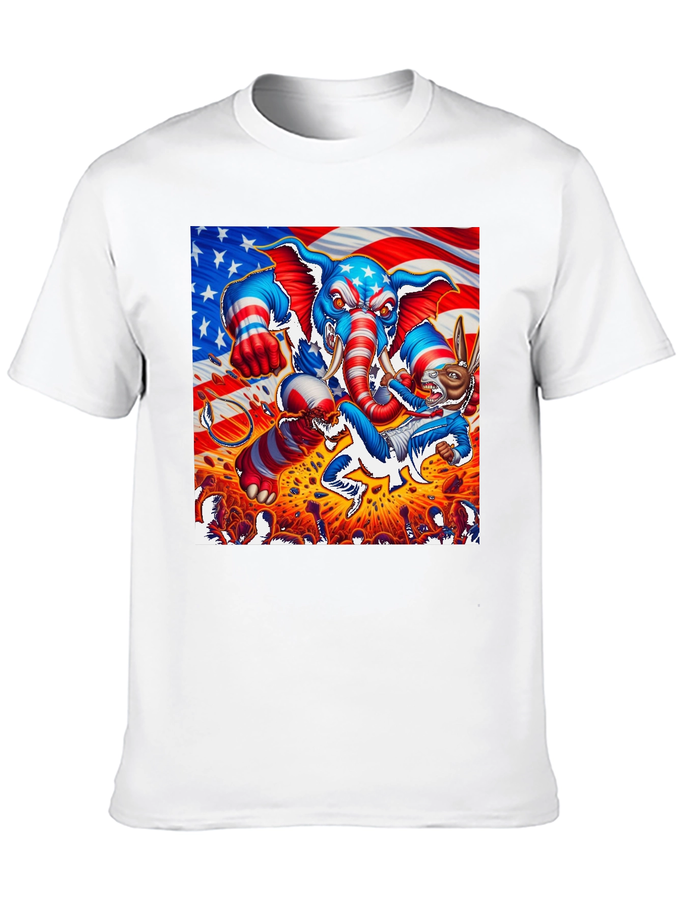 Patriotic Political Rumble Graphic T-Shirt