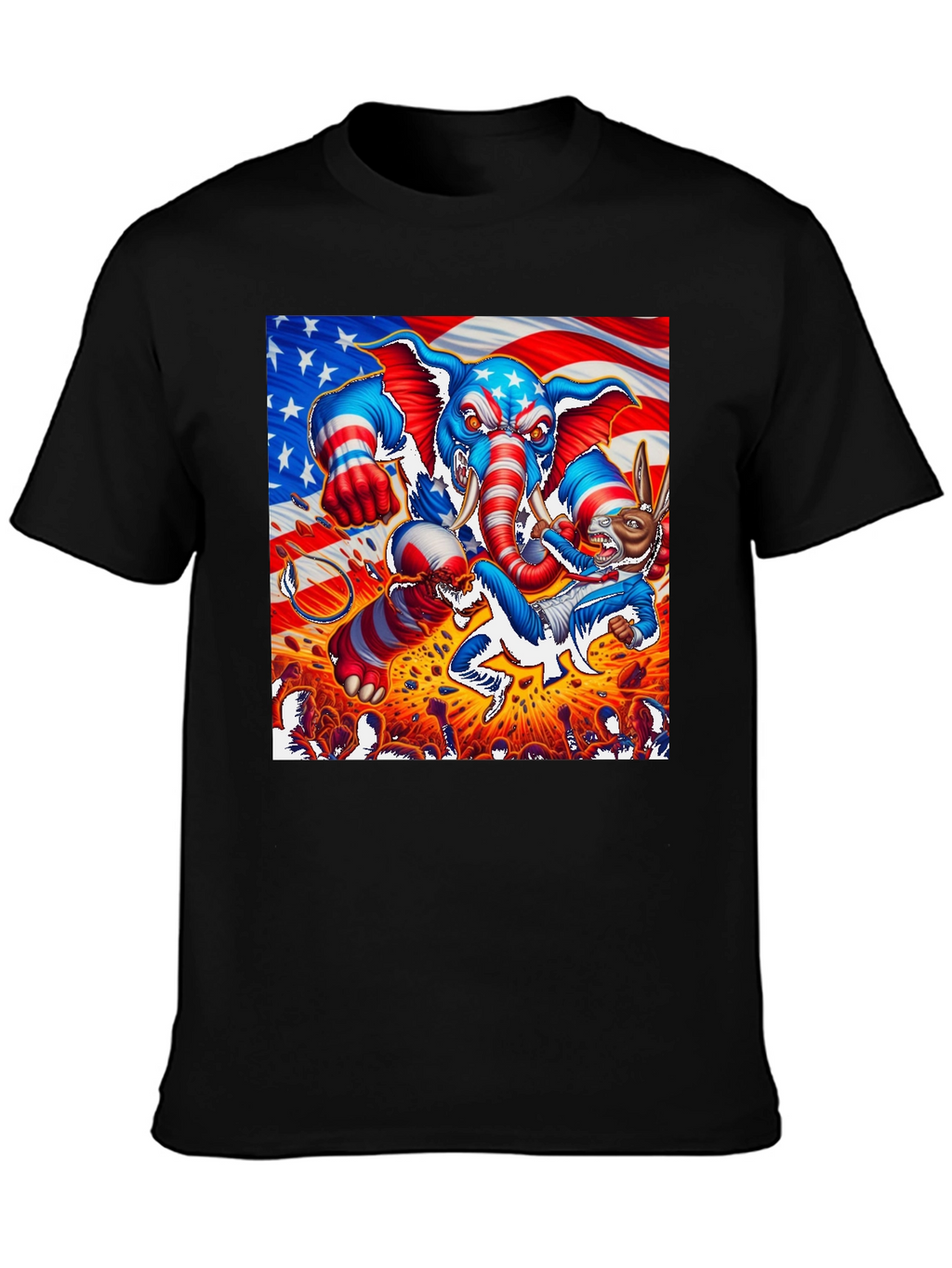 Patriotic Political Rumble Graphic T-Shirt