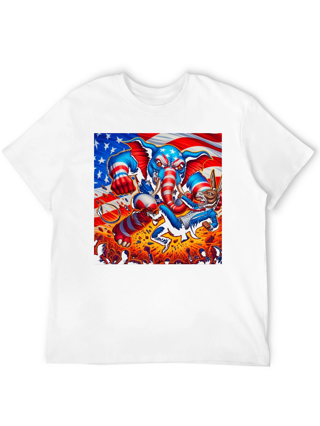 Patriotic Political Rumble Graphic T-Shirt