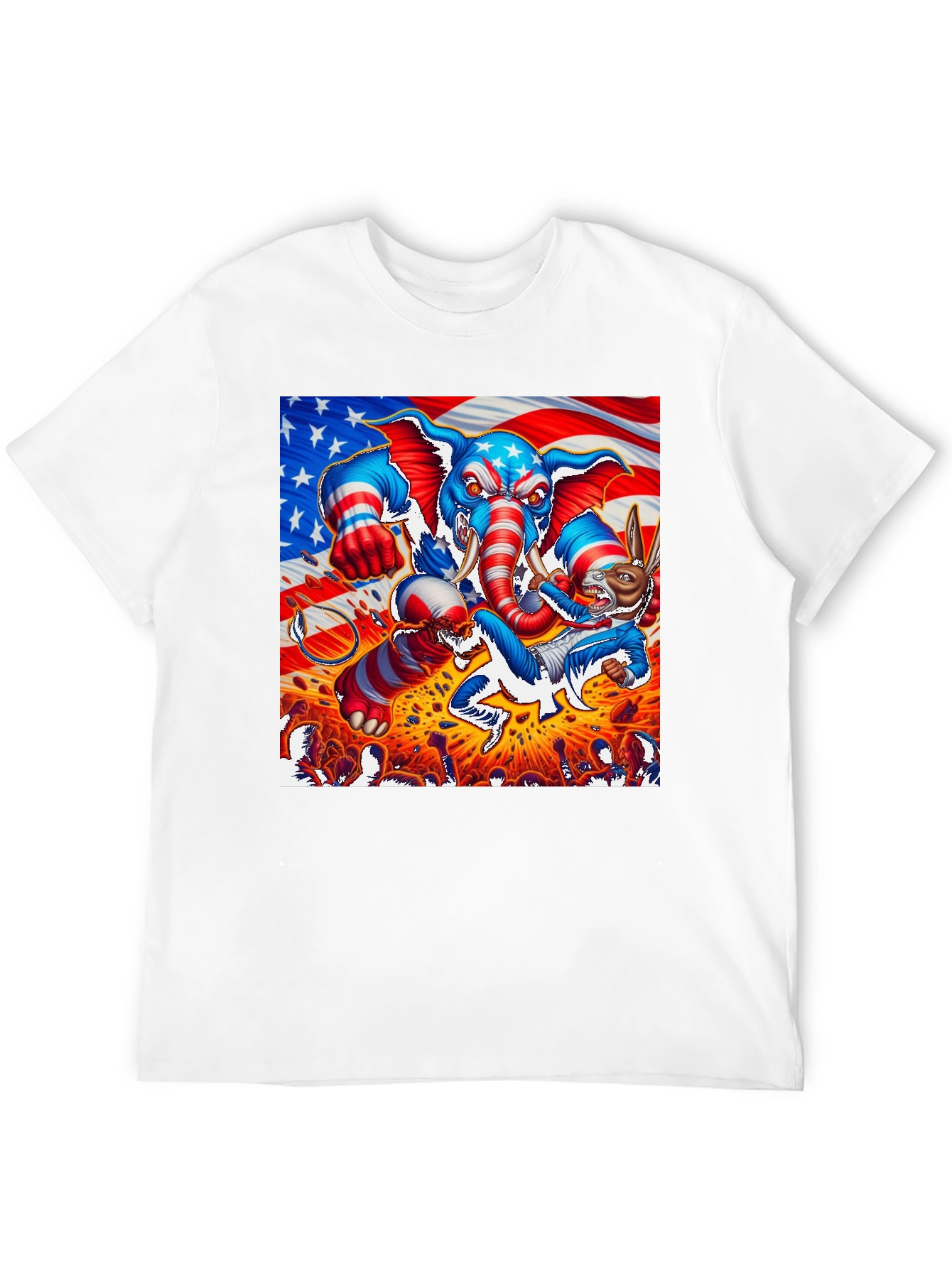 Patriotic Political Rumble Graphic T-Shirt